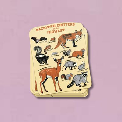 Backyard Critters of the Midwest Sticker