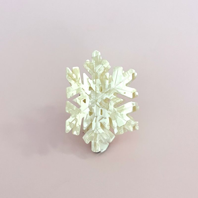 Adorro Eco-Friendly Snowflake Hair Claw