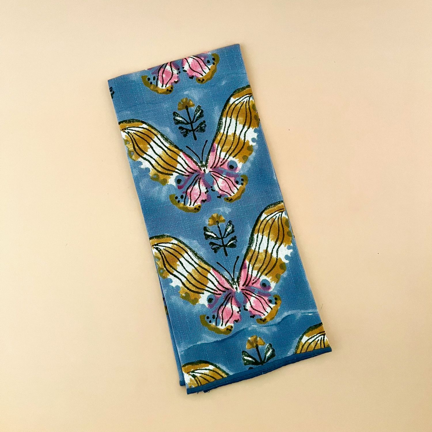 Aurora Block Print Dishtowel