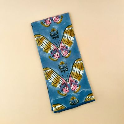 Aurora Block Print Dishtowel