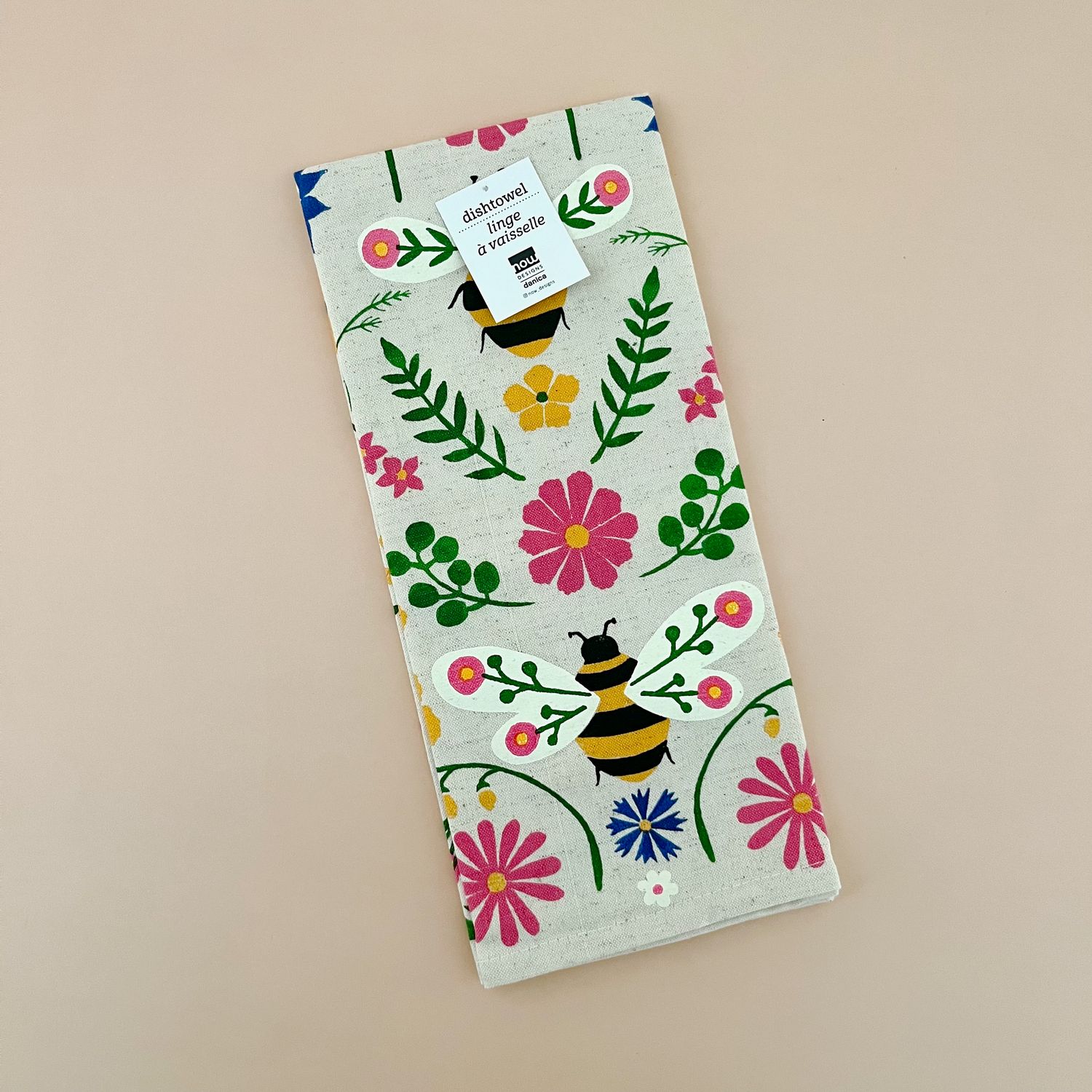 Bee Garden Dishtowel