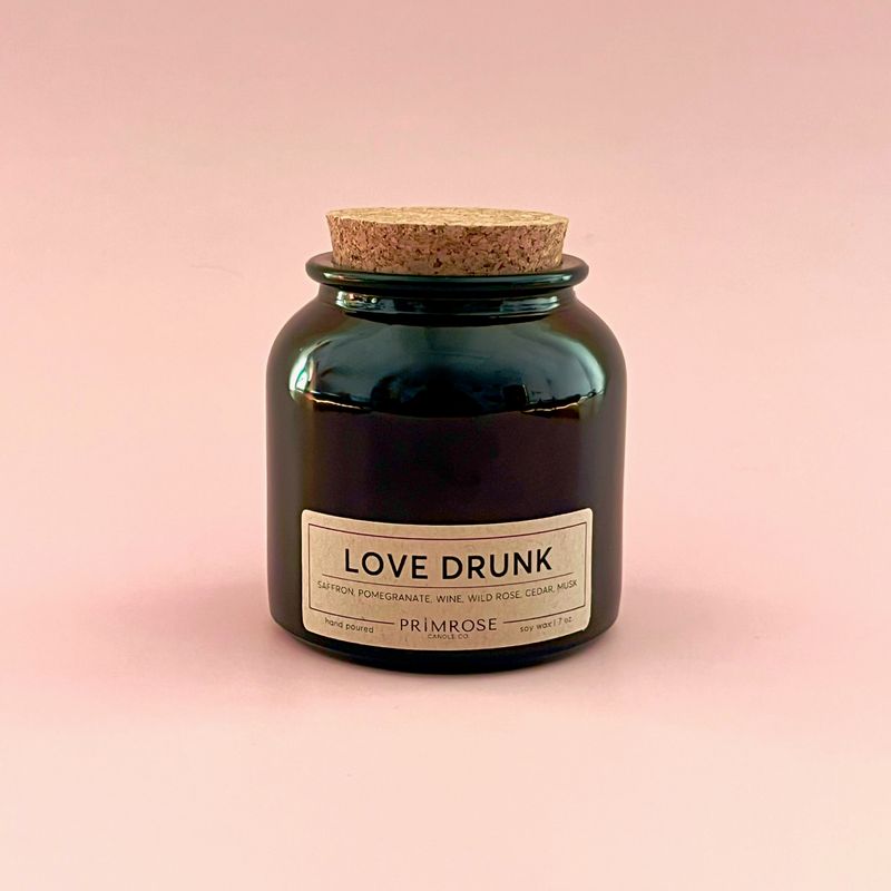 Primrose 7oz Soy Candle: Love Drunk