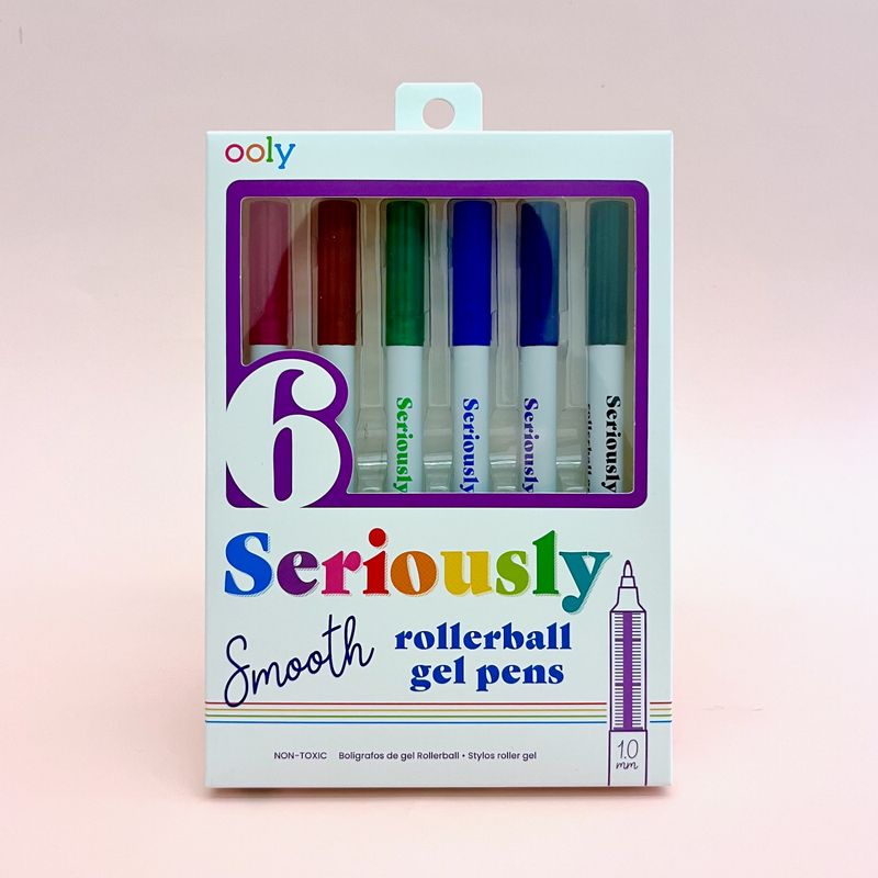 Seriously: Smooth Rollerball Gel Pens S/6
