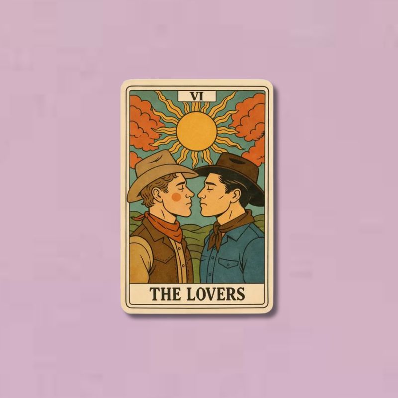 The Lovers Tarot Sticker