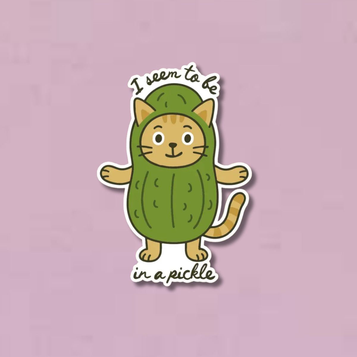 I Seem to Be in a Pickle Sticker