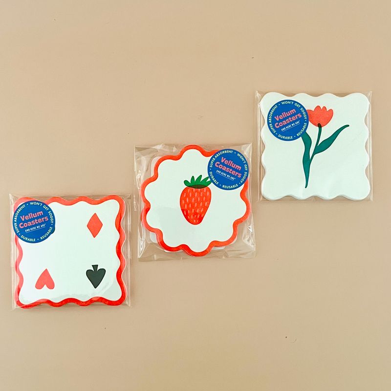 Reusable Vellum Coaster