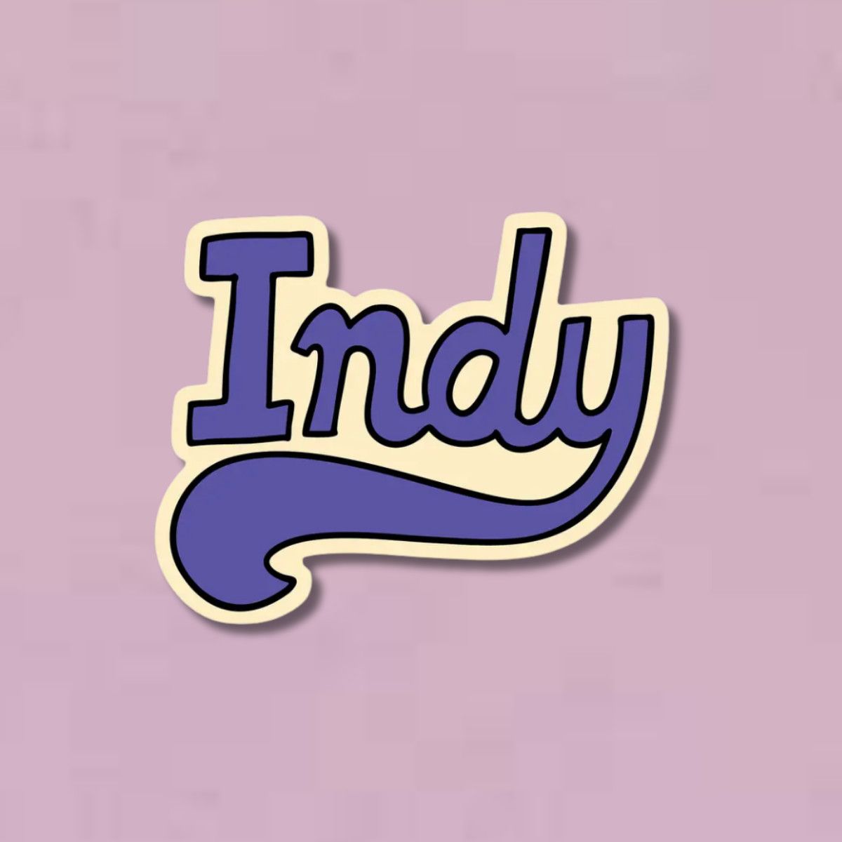 Indy Sticker by local artist Jean Elise