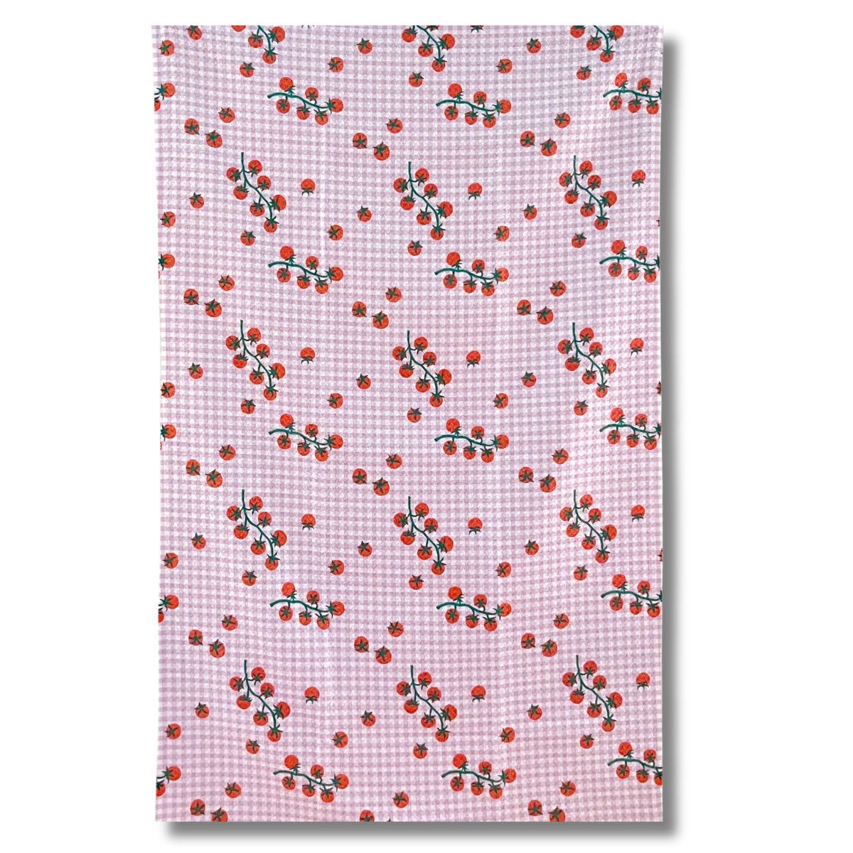 Geometry Quick Dry Towel Spring 26 Collection, Color: Tomato Gingham