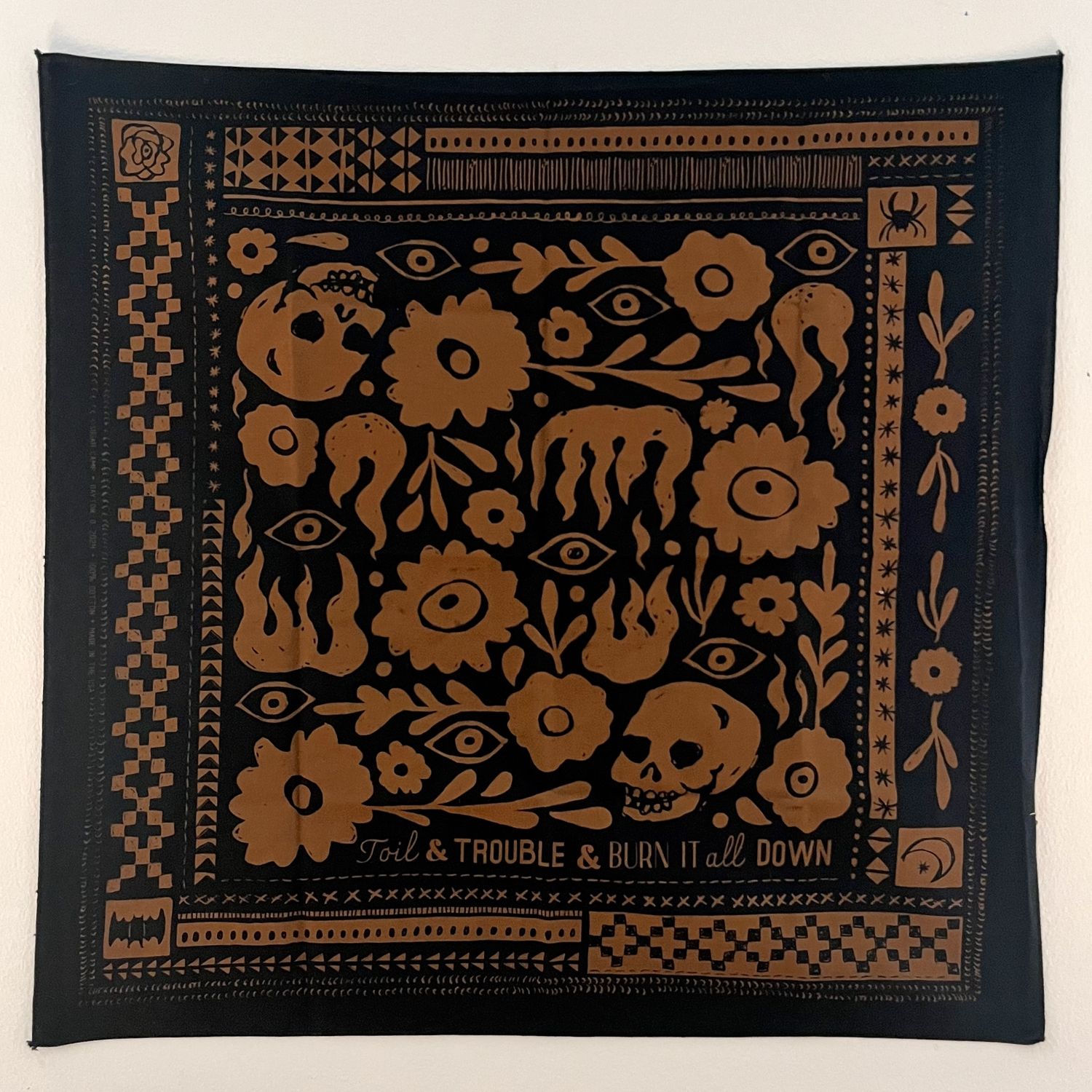 Sugar Camp Bandana - Toil &amp; Trouble, Color: Earthen
