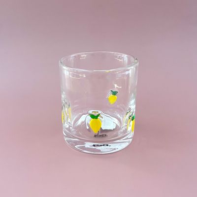 Lemon Double Old Fashioned Glass
