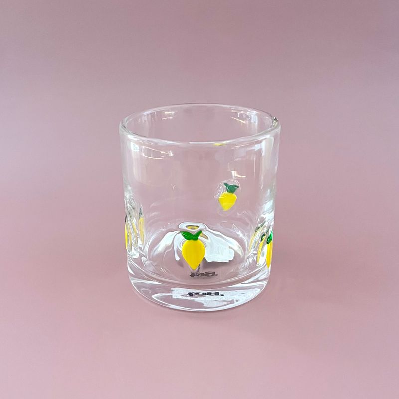 Lemon Double Old Fashioned Glass