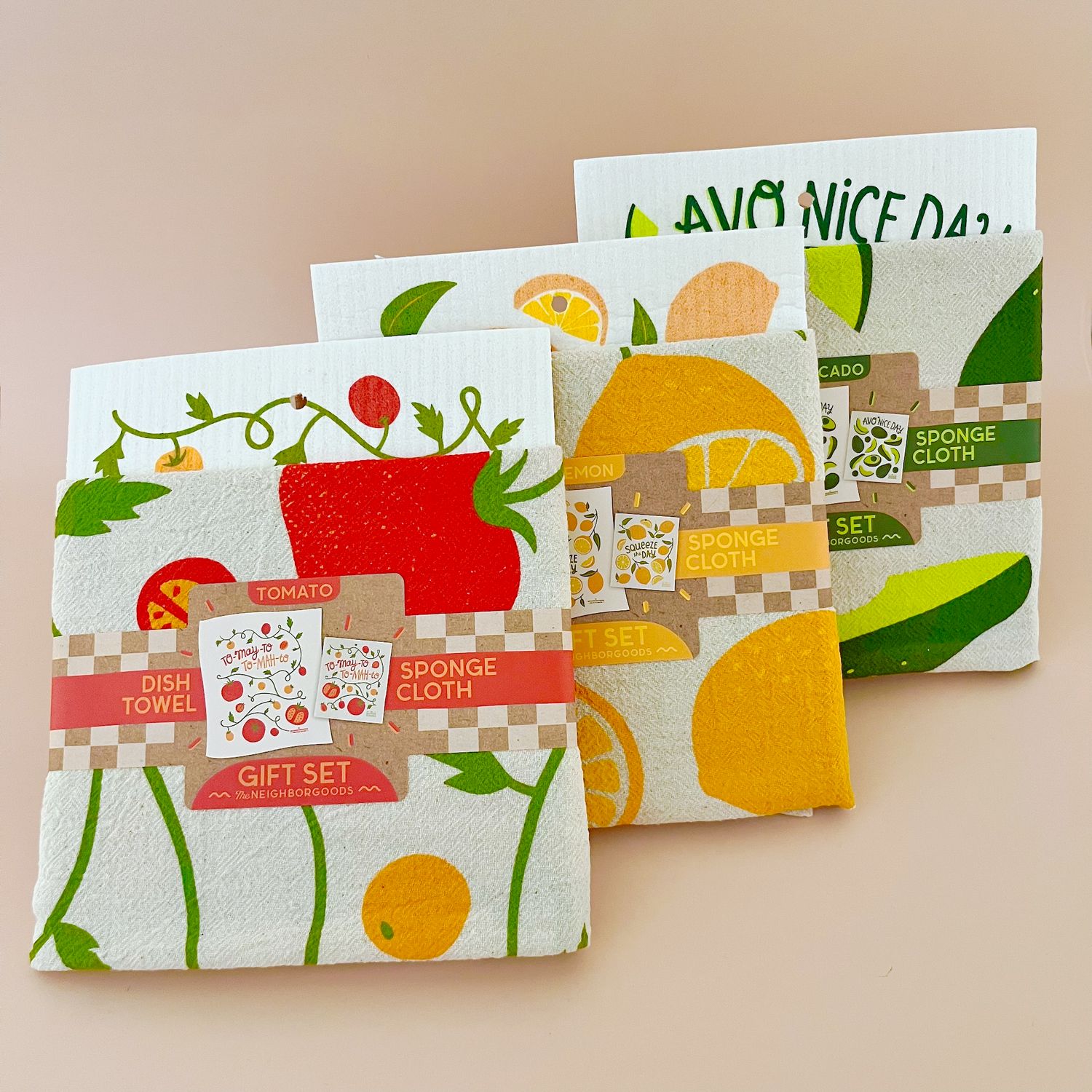 Tea Towel + Sponge Cloth Set