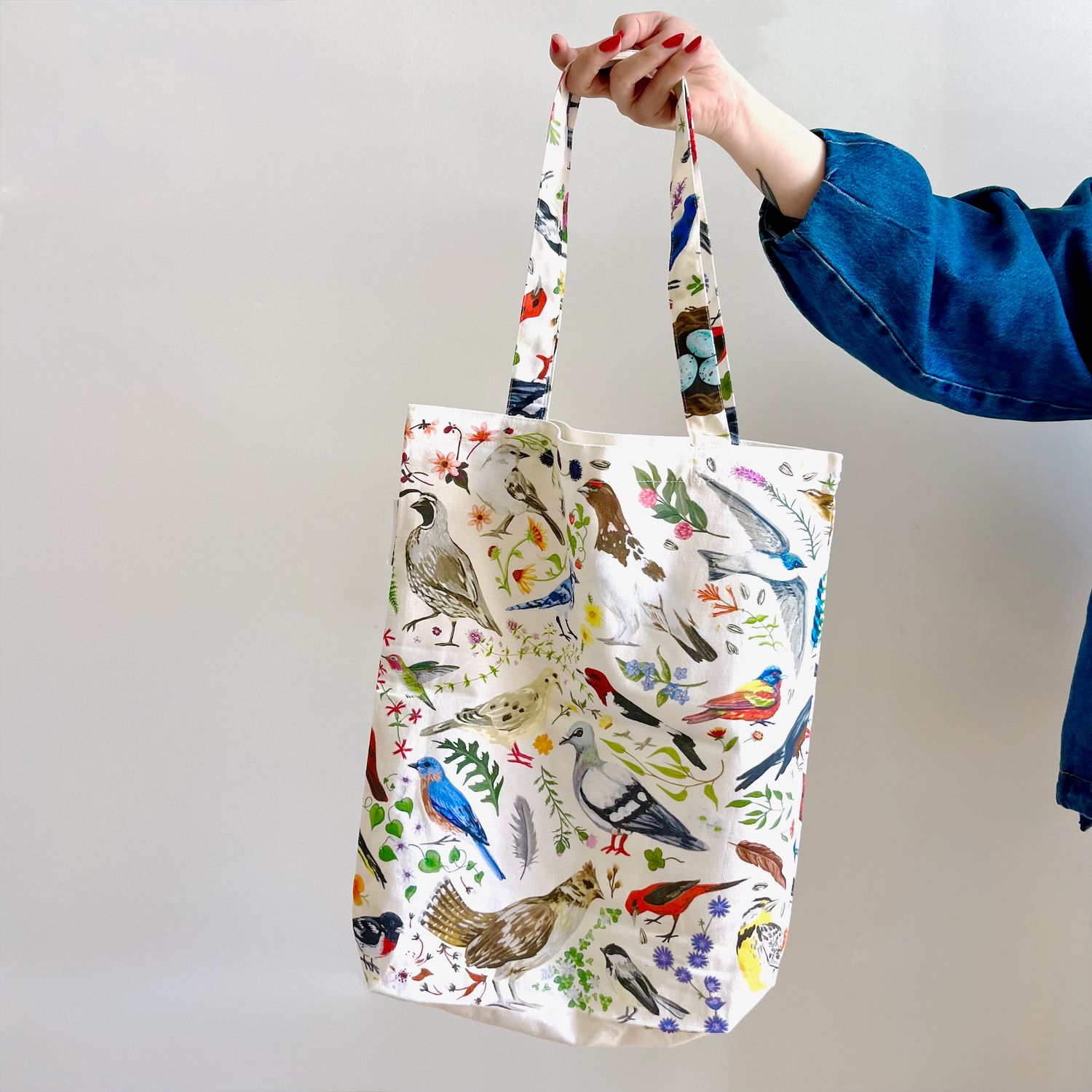 Feathered Friends Birds Tote Bag