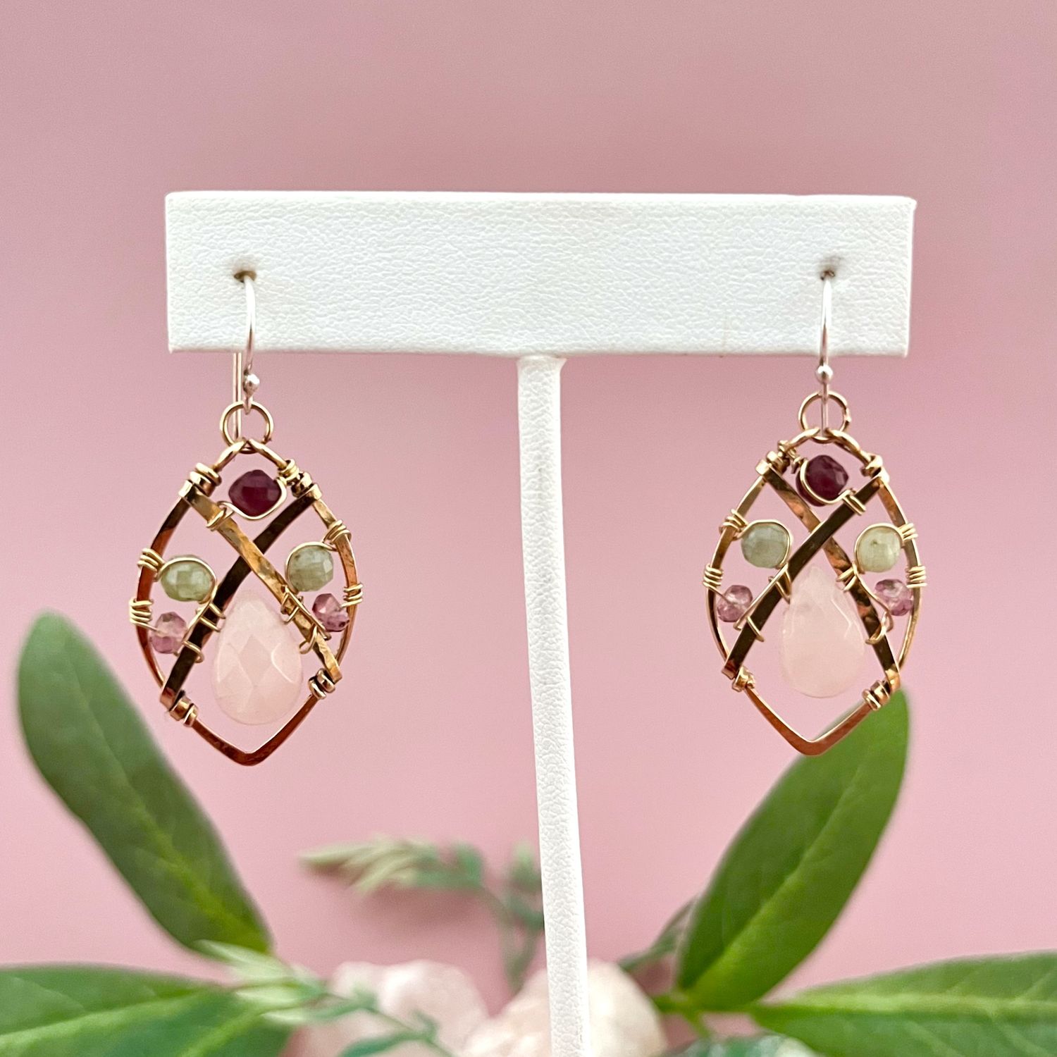 Handmade Heart Chakra Earrings by Art by Any Means