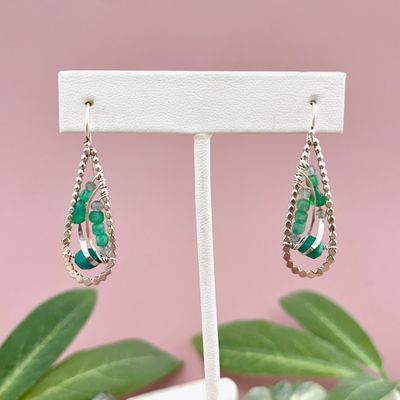 Handmade Bioluminescent Opal Earrings by Art by Any Means