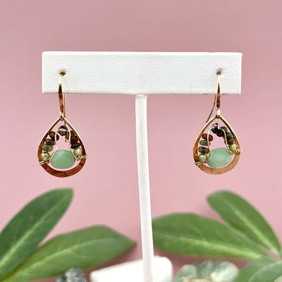 Handmade Black Opal Reckoning Earrings by Art by Any Means