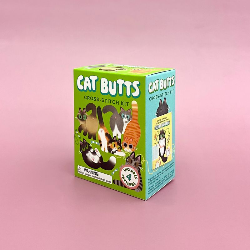 Cat Butts Cross-Stitch Kit