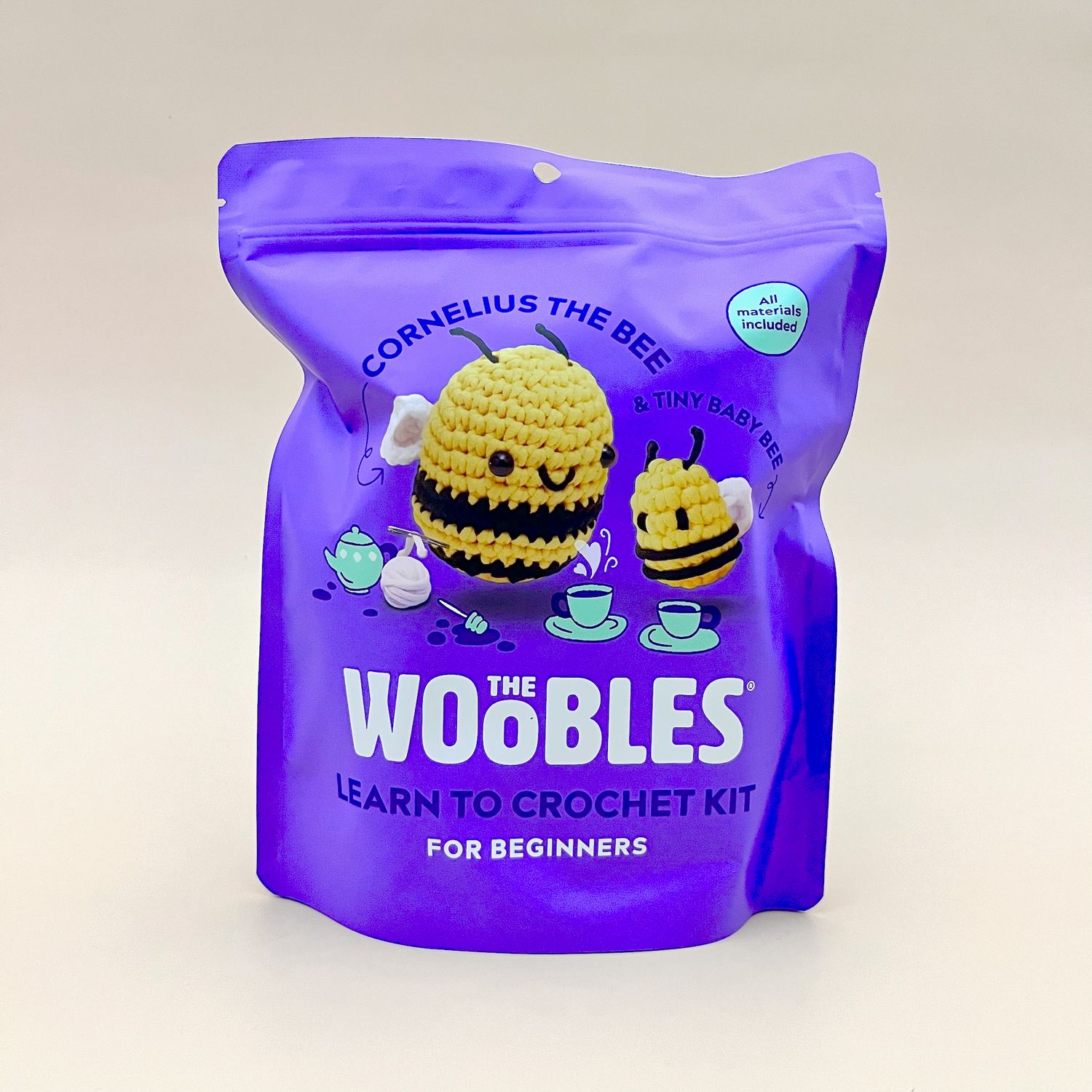 Mommy &amp; Me Crochet Kit, Style: Cornelius the Bee Combo