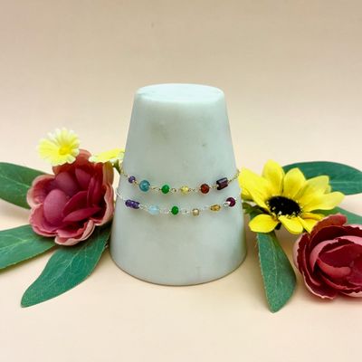 Rainbow Gemstone Candy Chain