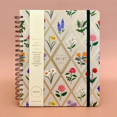 Rifle Paper 2027 Garden Study 17-Month Academic Hardcover Spiral Planner