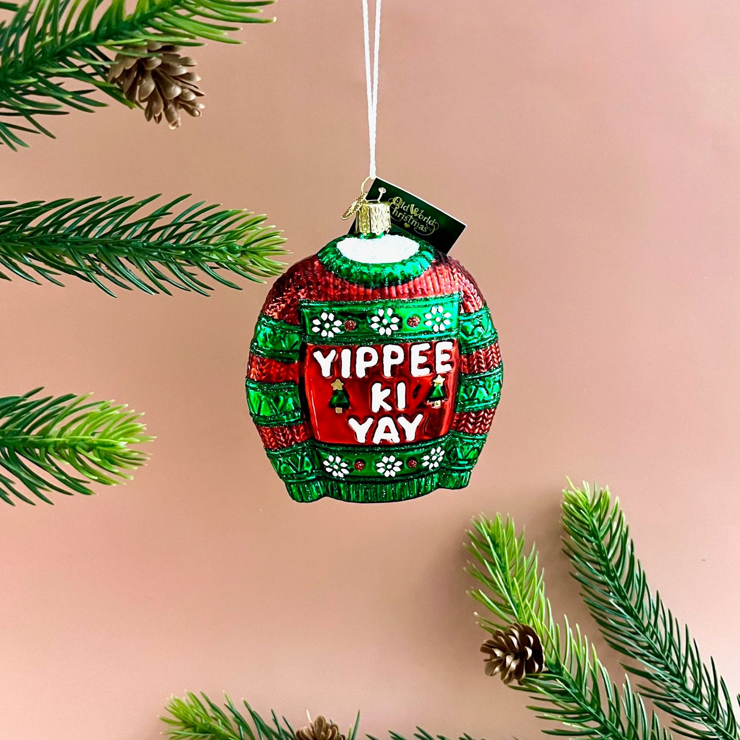 Yippee Ki Yay Sweater Ornament
