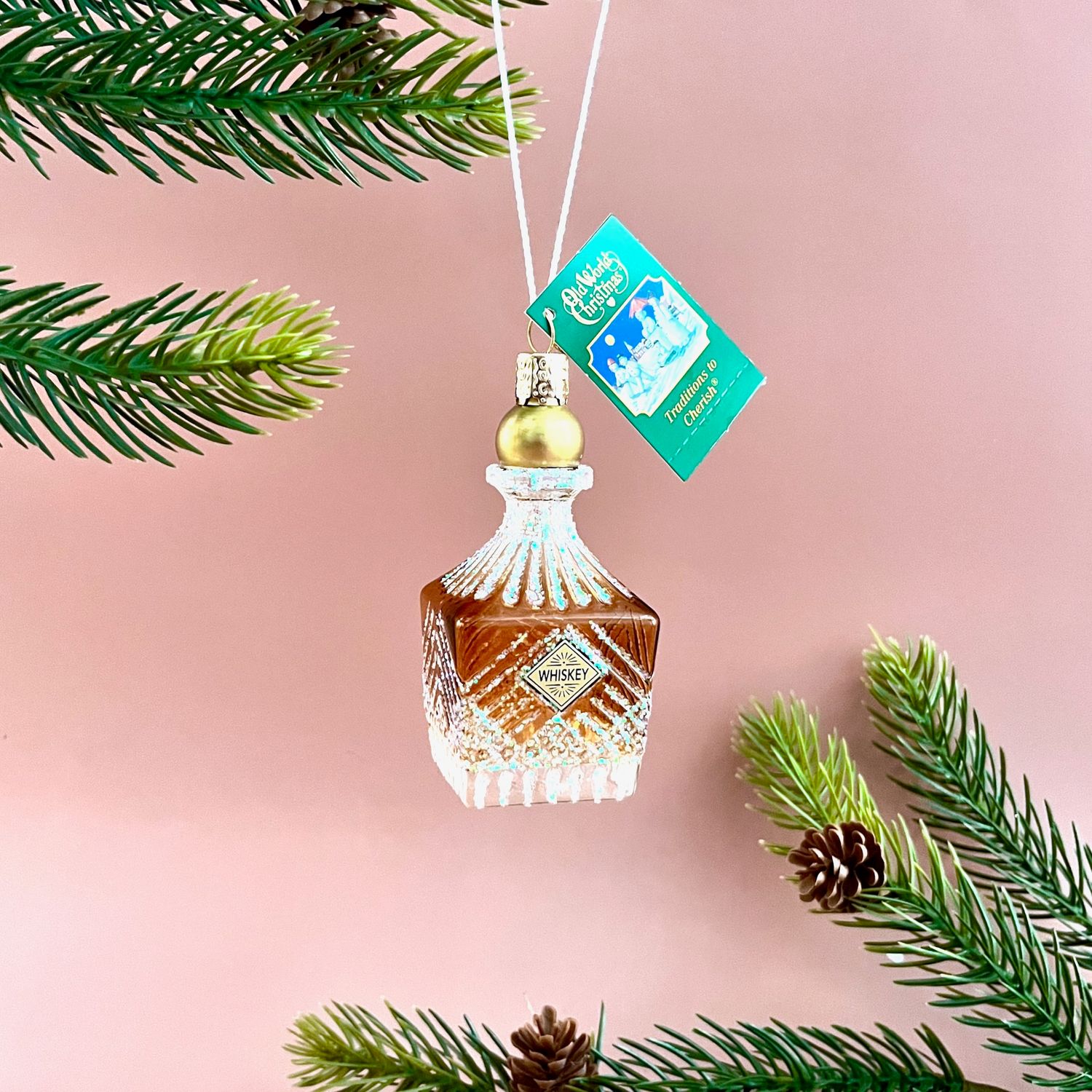 Whiskey Bottle Decanter Ornament