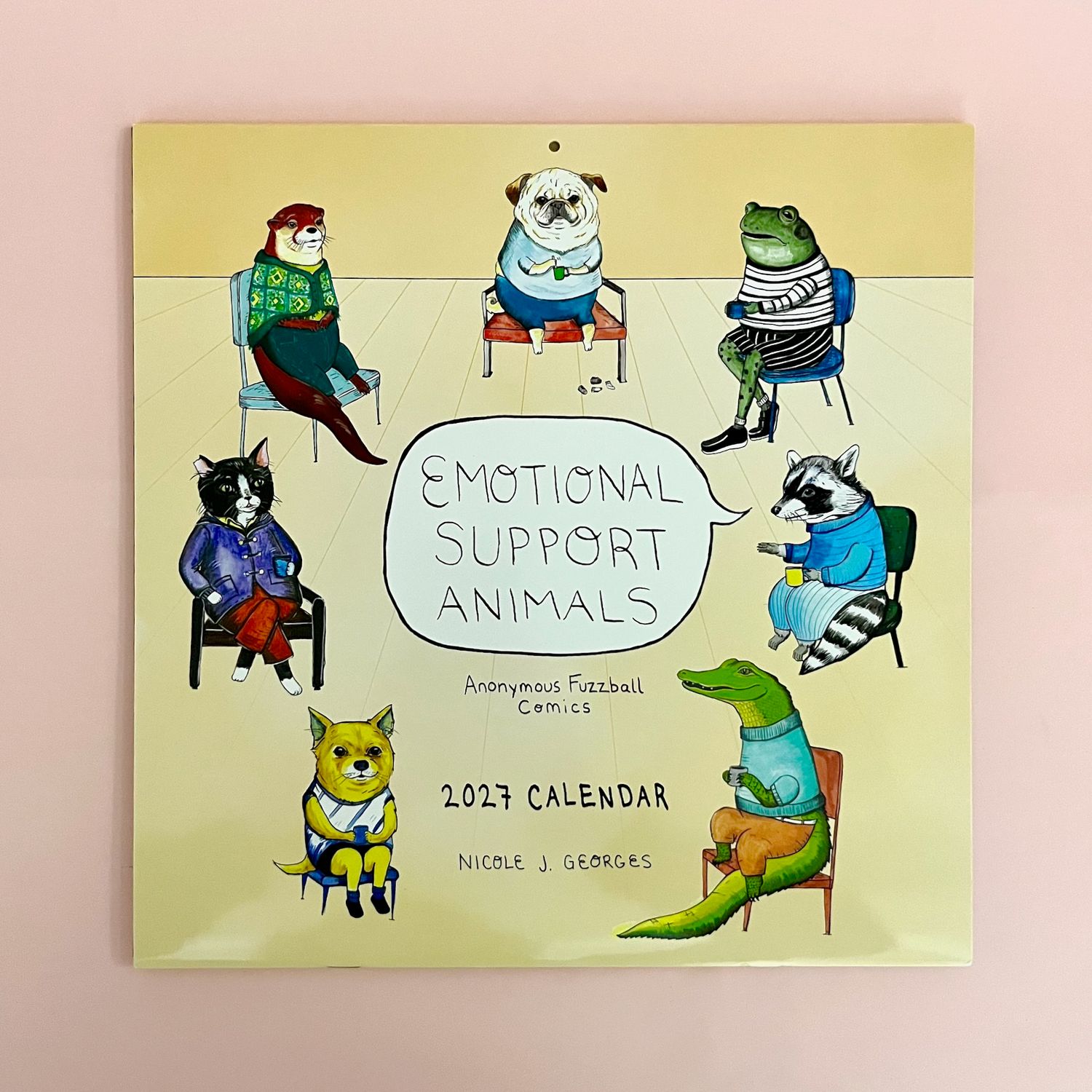 Emotional Support Animals 2027 Wall Calendar