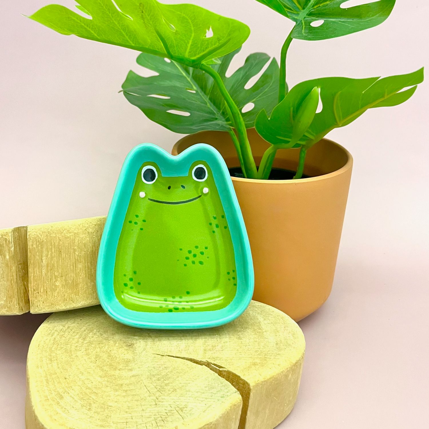 Ribbit Pinch Bowl, Style: Teal 1