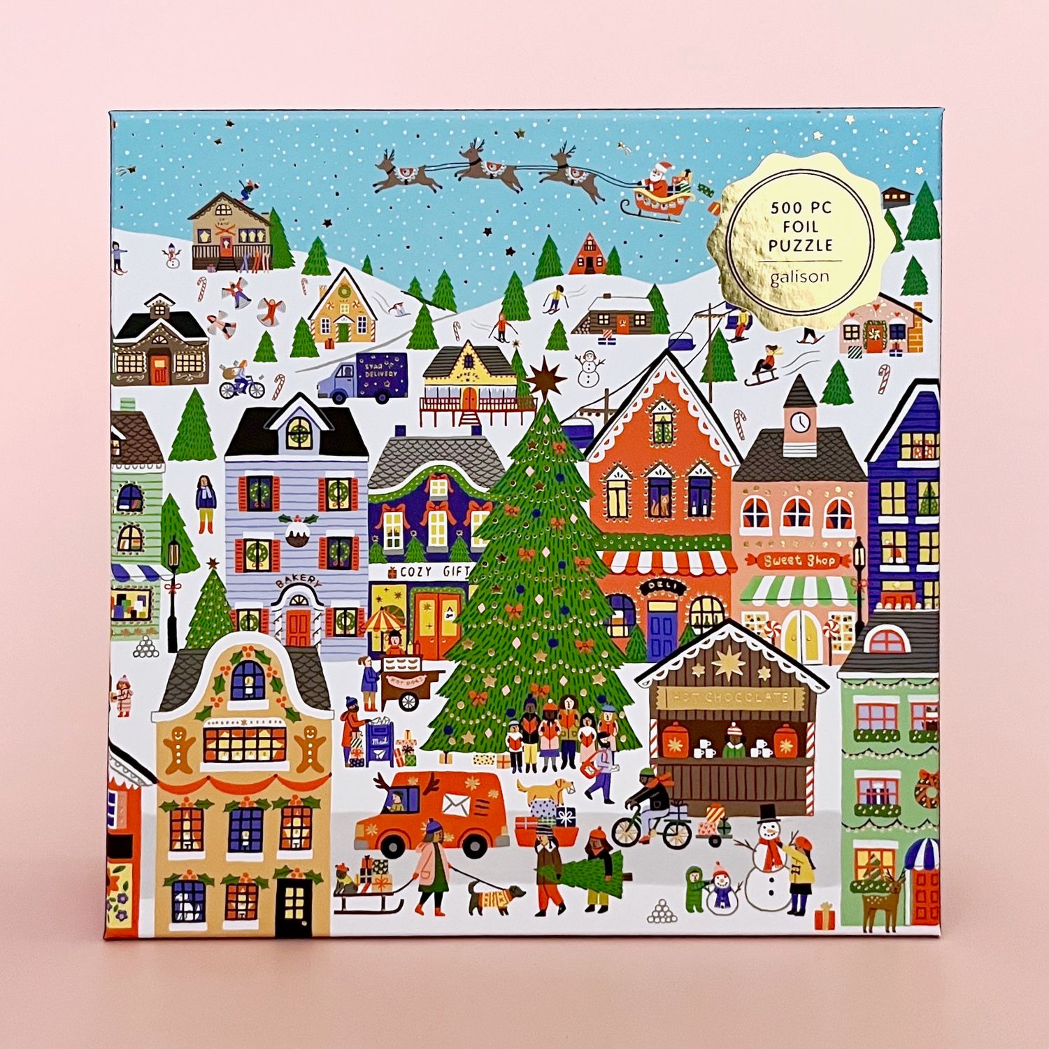 Merryville 500 Pc Holiday Foil Puzzle