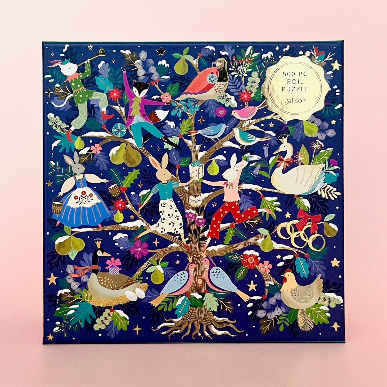 12 Days of Joy 500 Pc Holiday Foil Puzzle