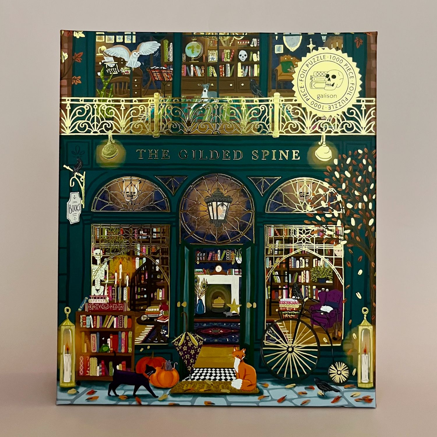 The Gilded Spine 1000-pc Foil Puzzle