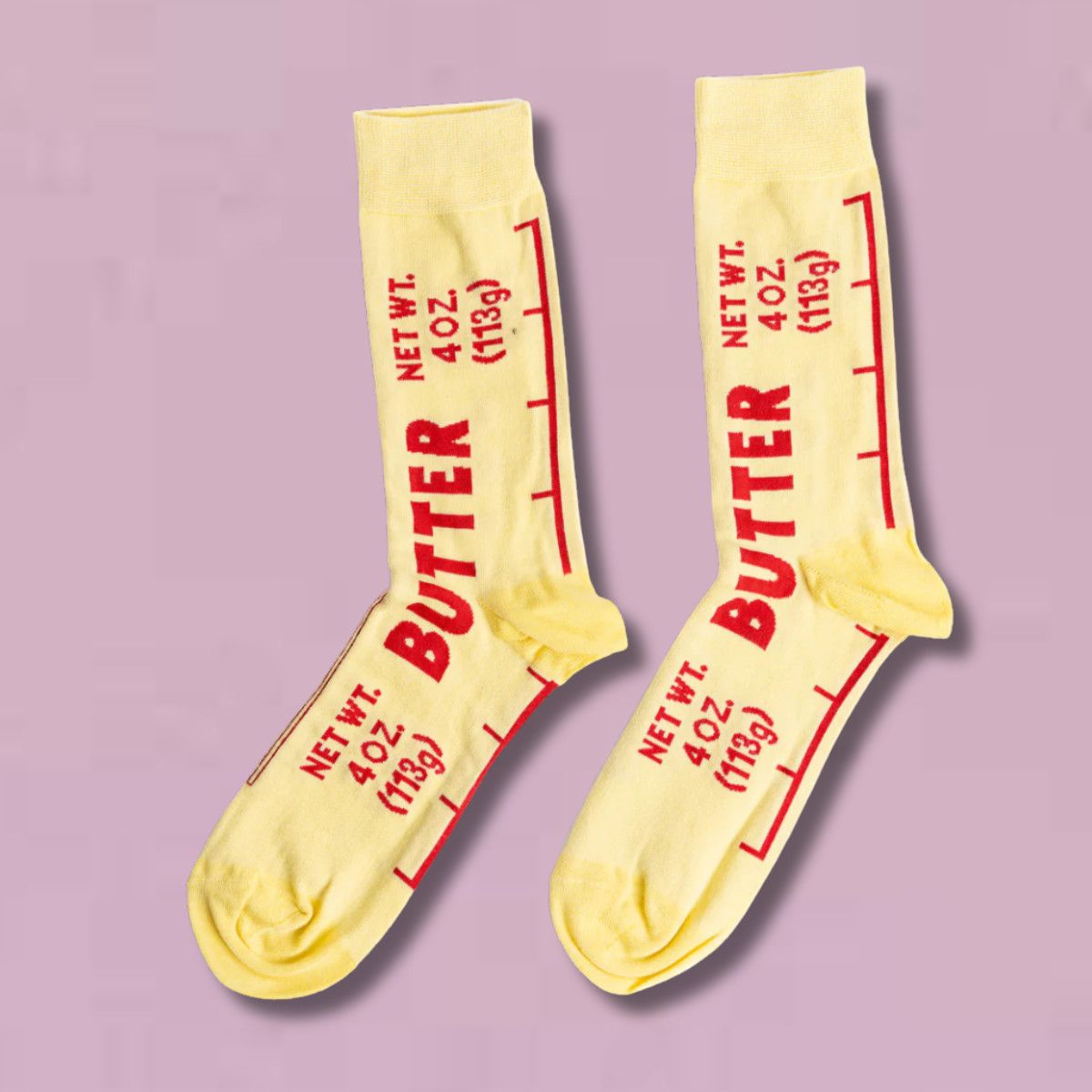 Yellow Owl Large Crew Sock, Style: Butter