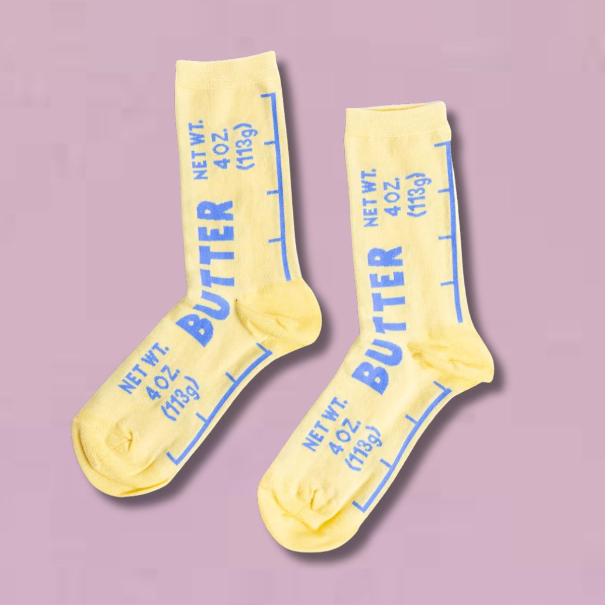 Yellow Owl Small Crew Sock, Style: Butter