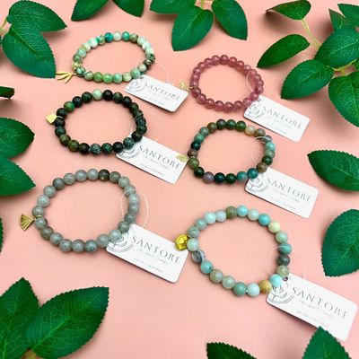 Natural Stone Mala Bracelet
