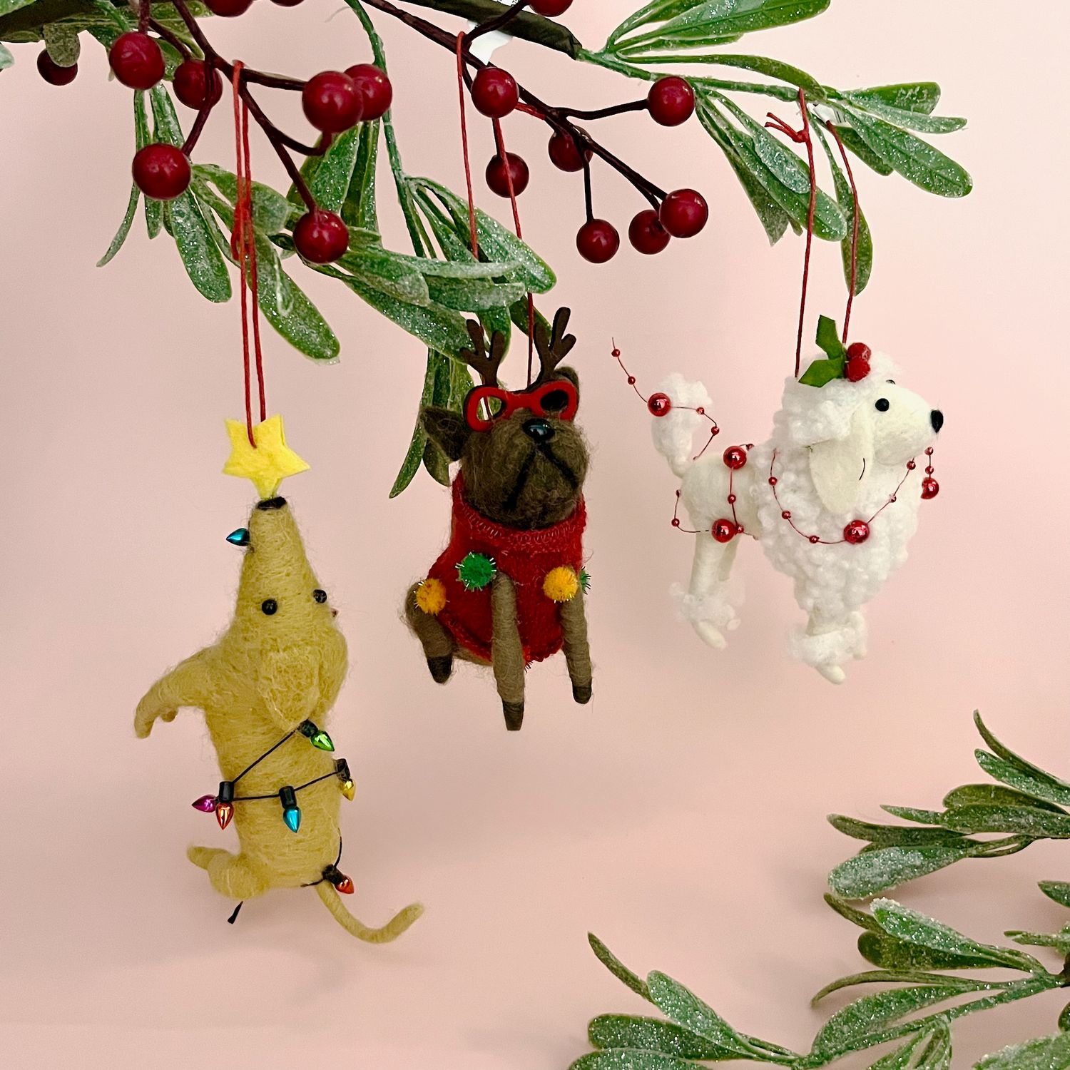 Christmas Dog Ornament
