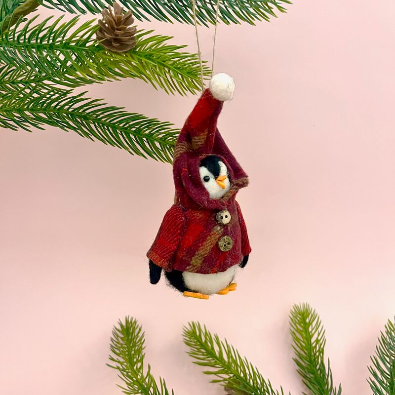 Bundled Up Penguin Ornament