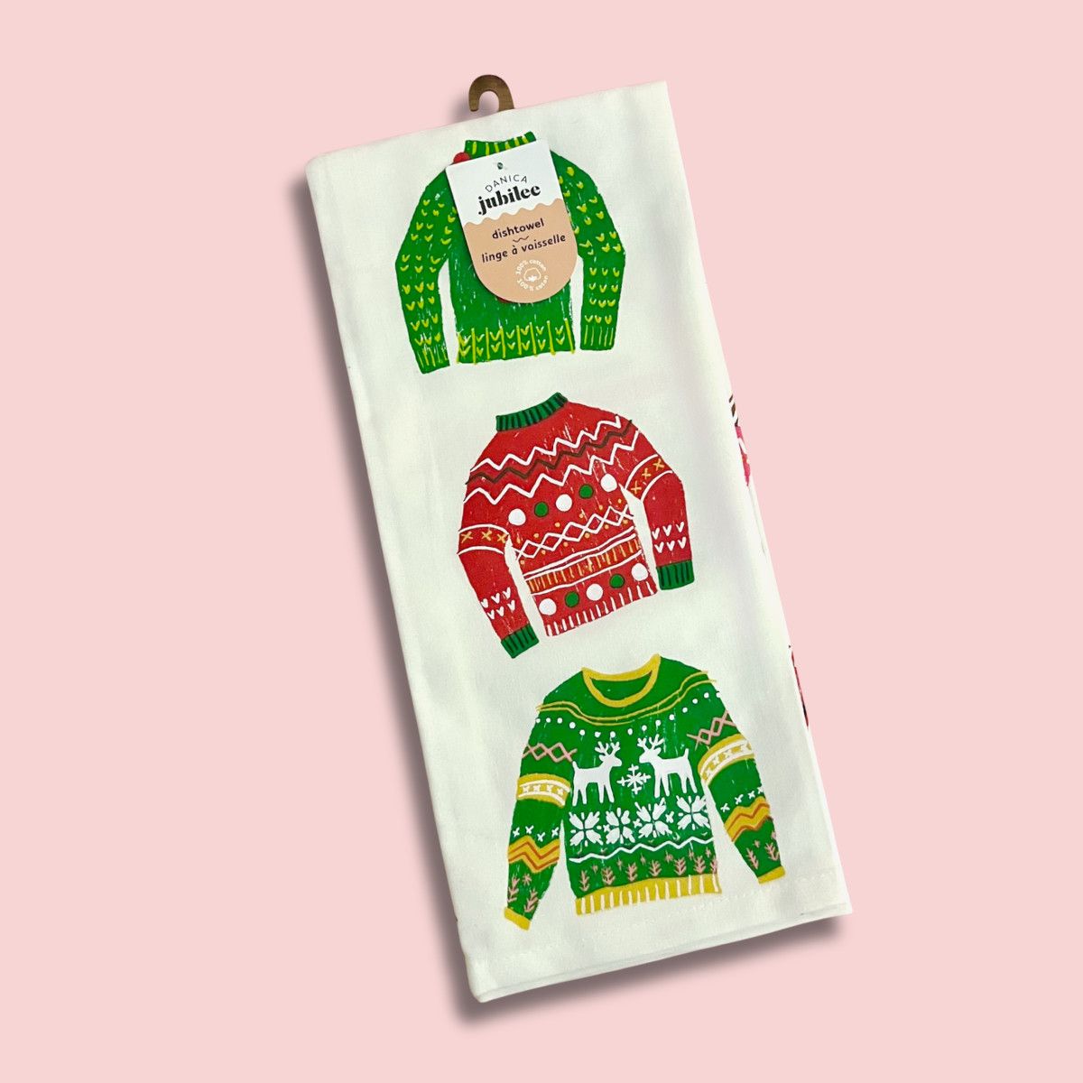 Merry Knitmas Dishtowel