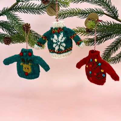 Merry Knitmas Felt Ornament
