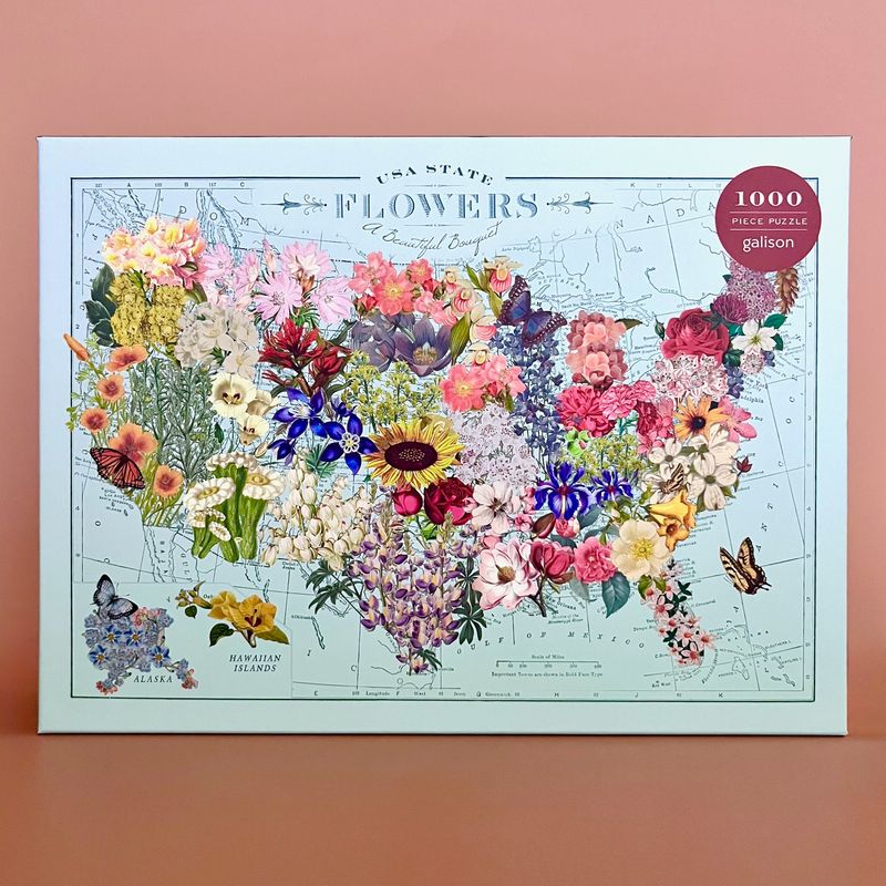 Wendy Gold State Flowers 1000 Piece Puzzle
