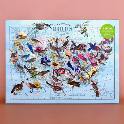 Wendy Gold State Birds 1000 Piece Puzzle