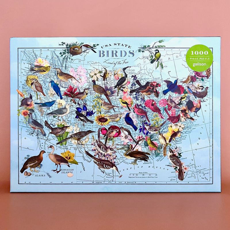 Wendy Gold State Birds 1000 Piece Puzzle