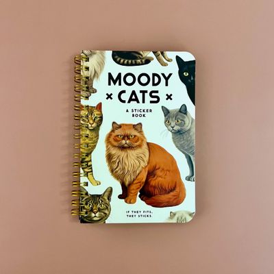 Moody Cats Sticker Book