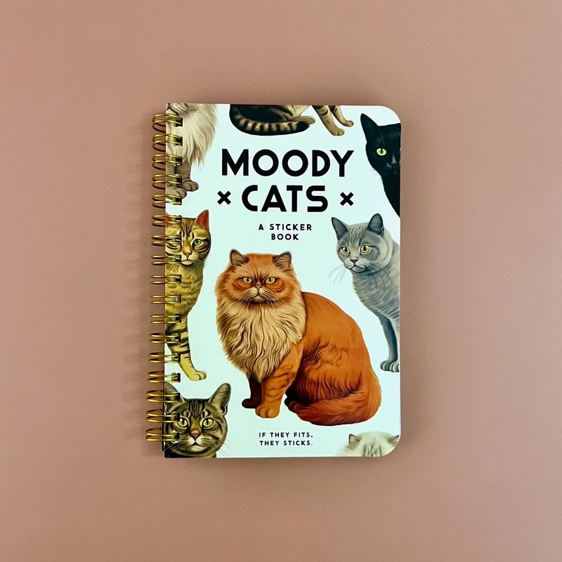 Moody Cats Sticker Book