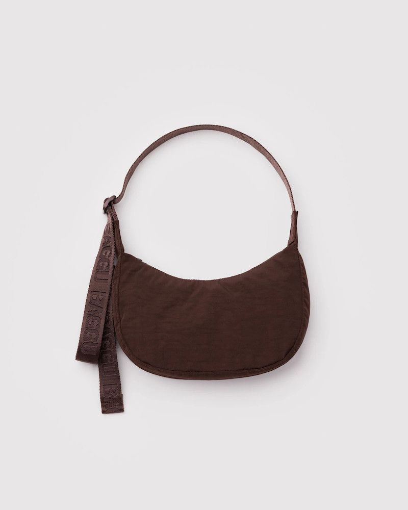 FW26 Baggu Small Crescent Bag, Style: Coffee