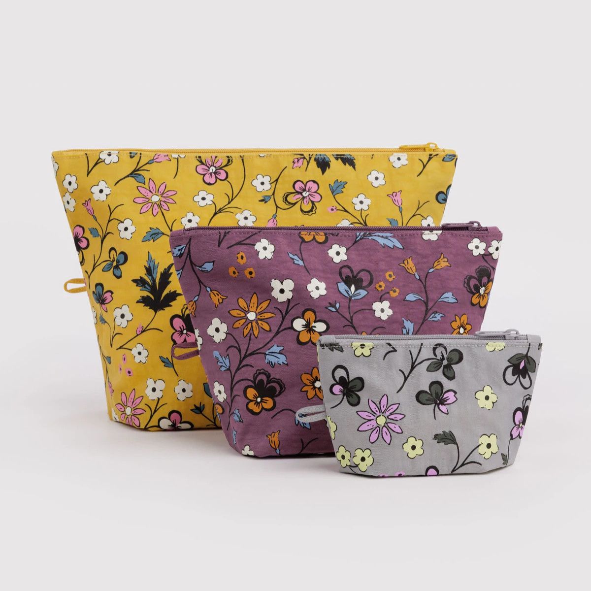 FW26 Baggu Go Pouch Set, Style: Wildwood Mix