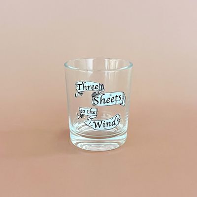 Three Sheets to the Wind Shot Glass
