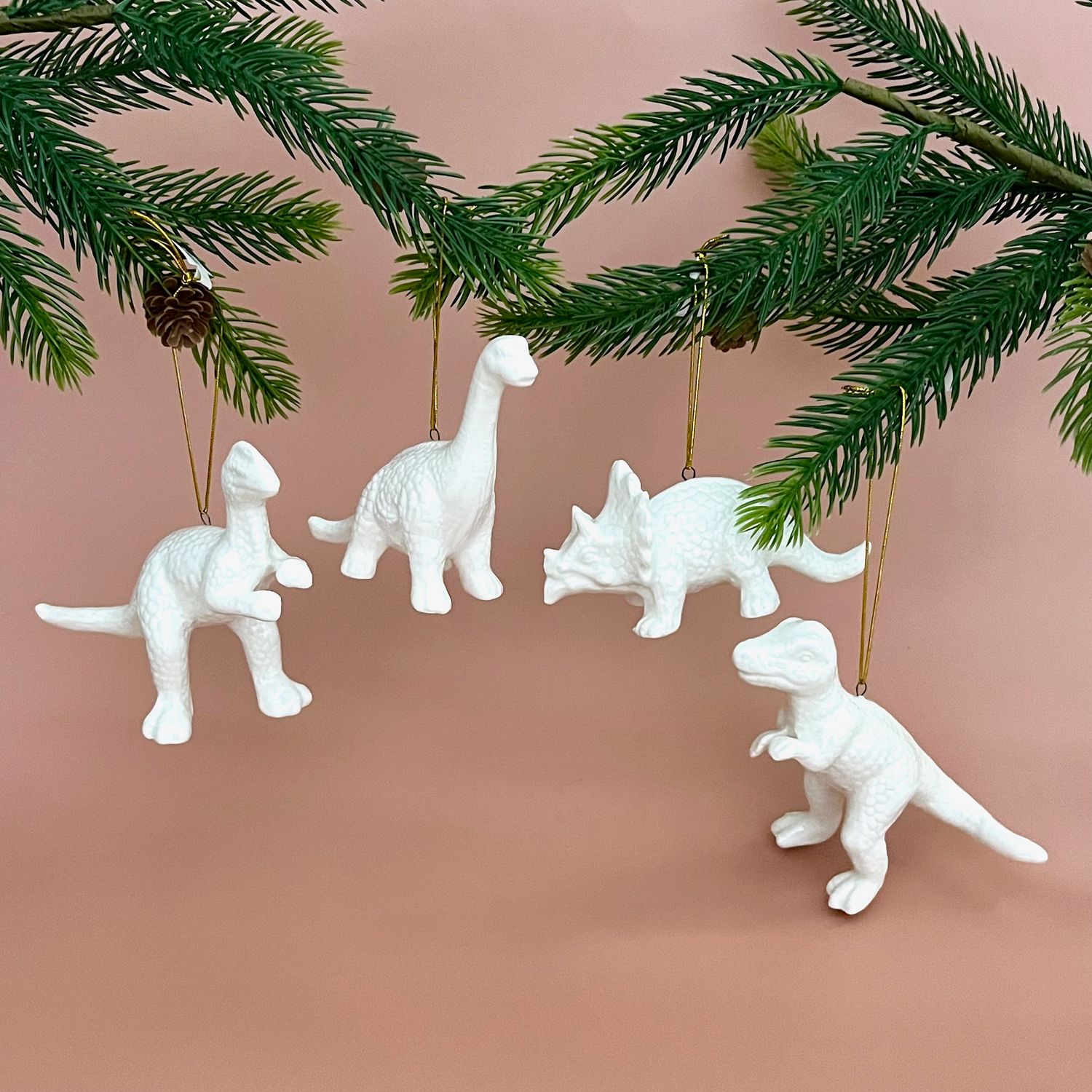 Stoneware Dinosaur Ornament