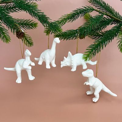 Stoneware Dinosaur Ornament