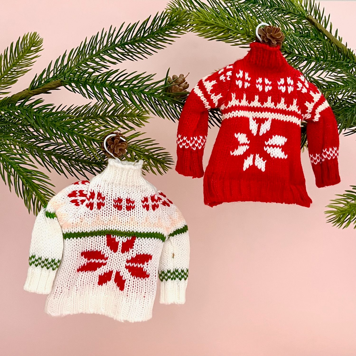 Holiday Fair Isle Sweater Ornament