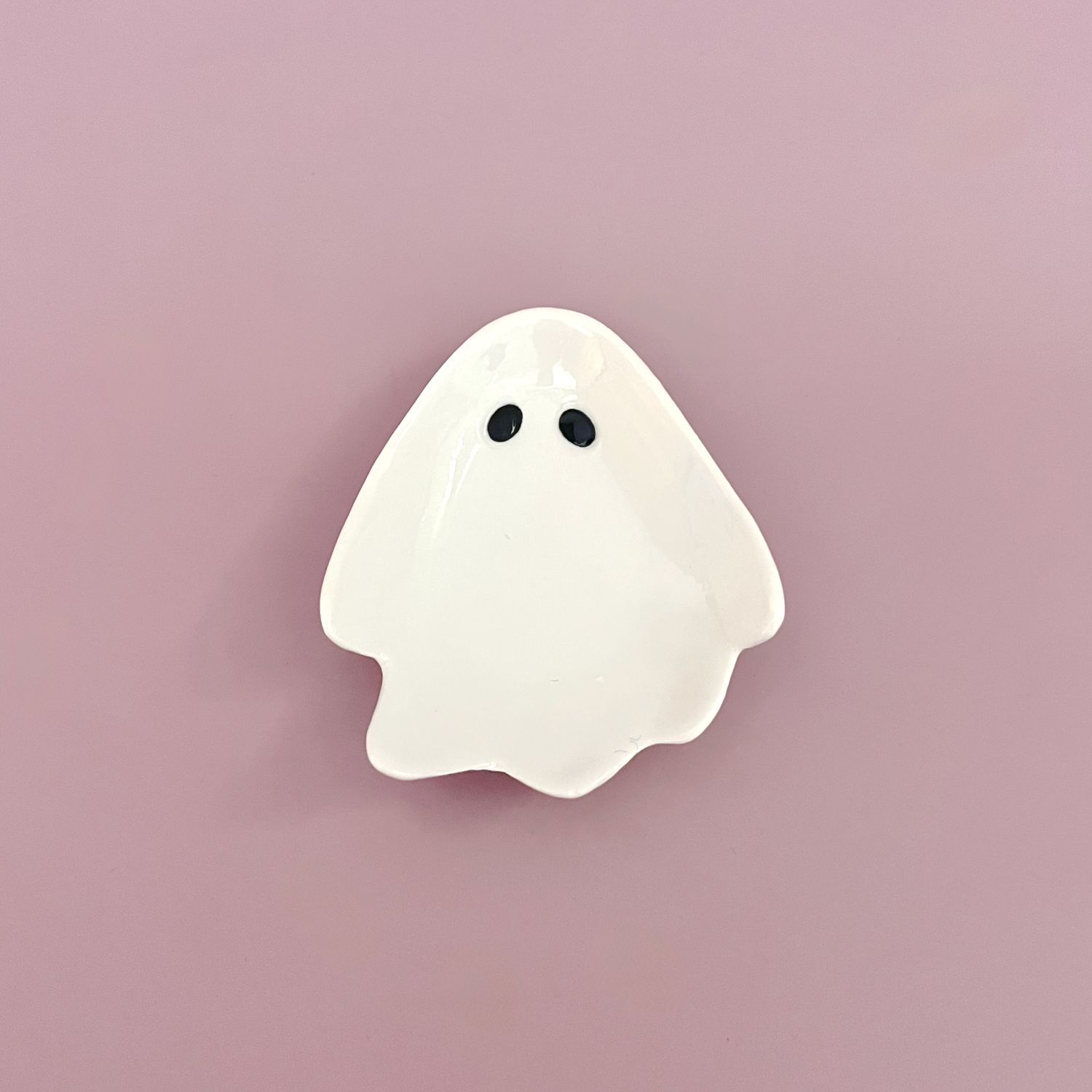Stoneware Ghost Shaped Dish